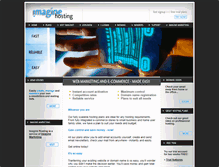 Tablet Screenshot of imagine-hosting.com